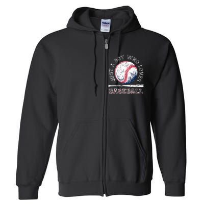 American Sport Fan Baseball Lover Batter Baseball Full Zip Hoodie