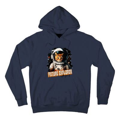 Astronaut Space Future Explorer Funny Cat Tall Hoodie