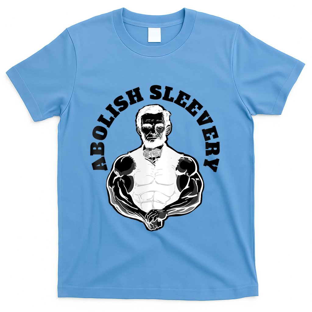 Abolish Sleevery Funny Abraham Lincoln Free The Sleeves Tank Top T-Shirt