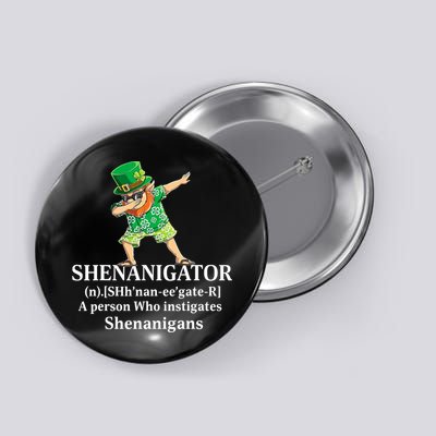 đAbbing Shenanigator Four Leaf Clover Saint Patrick Day Button