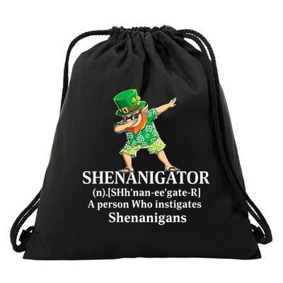 đAbbing Shenanigator Four Leaf Clover Saint Patrick Day Drawstring Bag