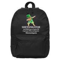 đAbbing Shenanigator Four Leaf Clover Saint Patrick Day 16 in Basic Backpack