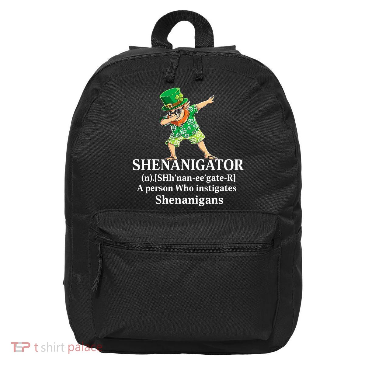 đAbbing Shenanigator Four Leaf Clover Saint Patrick Day 16 in Basic Backpack