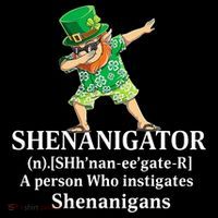 đAbbing Shenanigator Four Leaf Clover Saint Patrick Day 16 in Basic Backpack