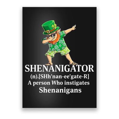 đAbbing Shenanigator Four Leaf Clover Saint Patrick Day Poster