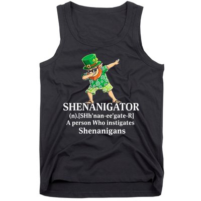 đAbbing Shenanigator Four Leaf Clover Saint Patrick Day Tank Top