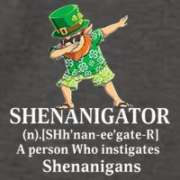 đAbbing Shenanigator Four Leaf Clover Saint Patrick Day Vector Backpack
