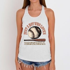 American Sport Fan Baseball Lover Batter Baseball Women's Knotted Racerback Tank