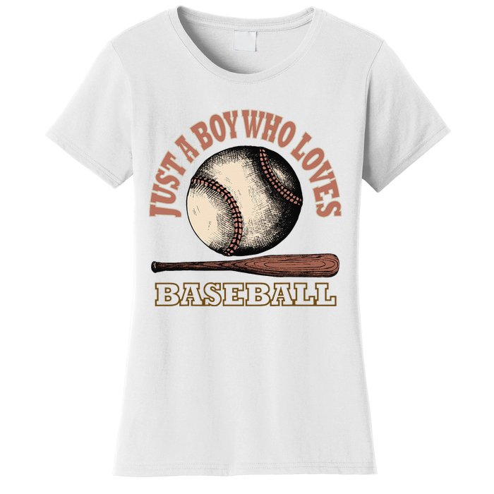 American Sport Fan Baseball Lover Batter Baseball Women's T-Shirt