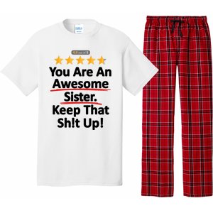 Awesome Sister Funny Gift For Sister Pajama Set