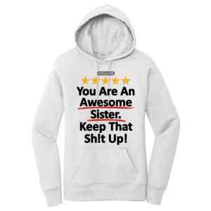 Awesome Sister Funny Gift For Sister Women's Pullover Hoodie