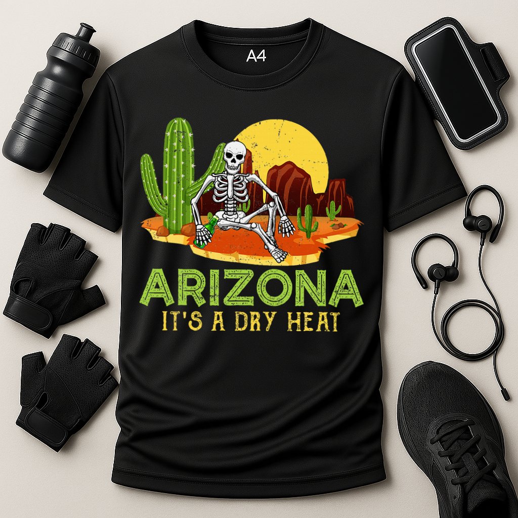 Arizona Skeleton Funny Arizona American Cooling Performance Crew T-Shirt