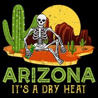 Arizona Skeleton Funny Arizona American Cooling Performance Crew T-Shirt