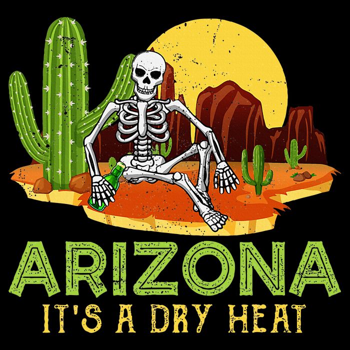 Arizona Skeleton Funny Arizona American Cooling Performance Crew T-Shirt