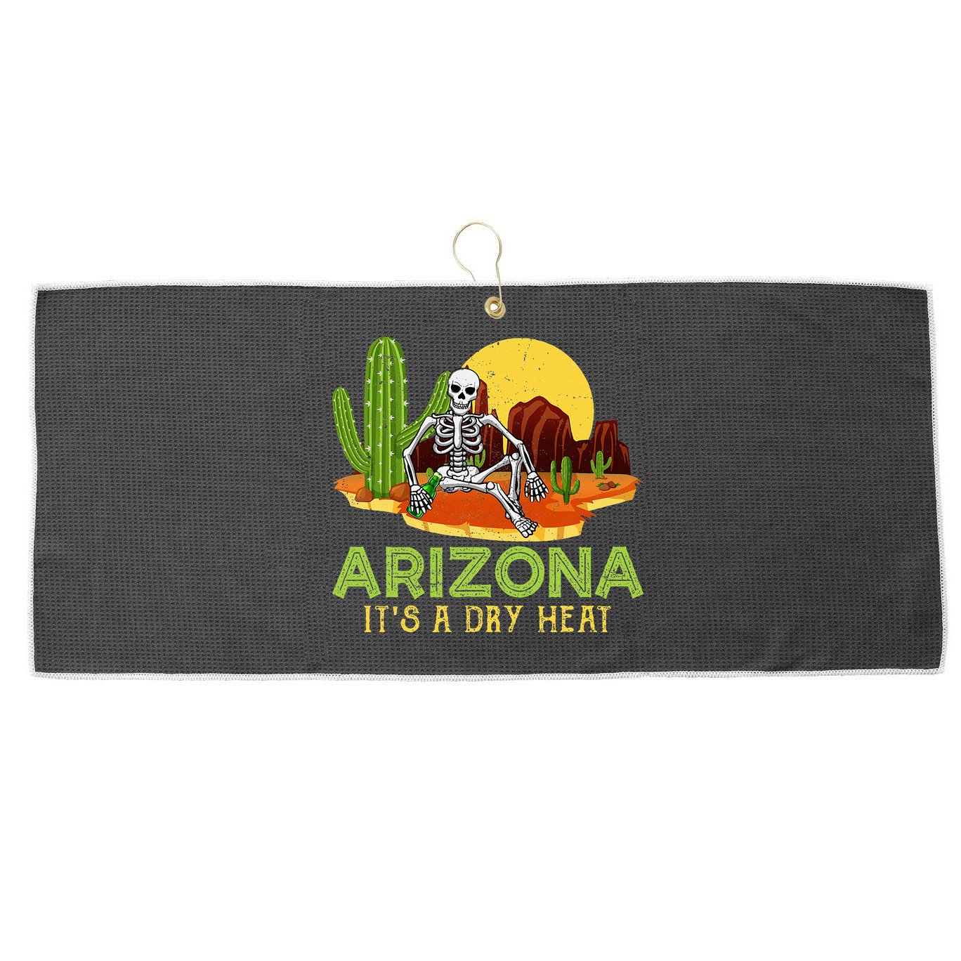 Arizona Skeleton Funny Arizona American Large Microfiber Waffle Golf Towel