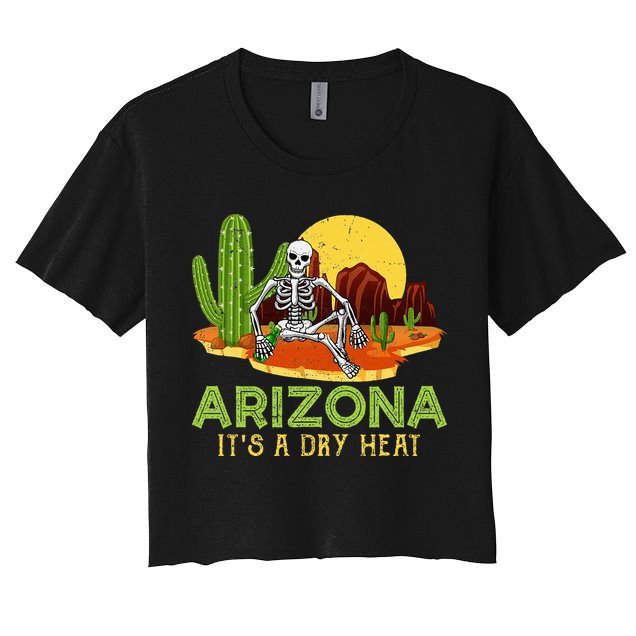 Arizona Skeleton Funny Arizona American Crop Top