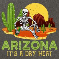Arizona Skeleton Funny Arizona American Cotton Canvas Backpack