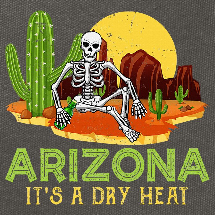 Arizona Skeleton Funny Arizona American Cotton Canvas Backpack