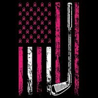 American Sports Flag Breast Cancer Awareness Golf Club 16 in Basic Backpack