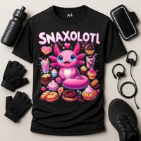 Axolotl Snaxolotl Funny Snacks Axolotls Cooling Performance Crew T-Shirt