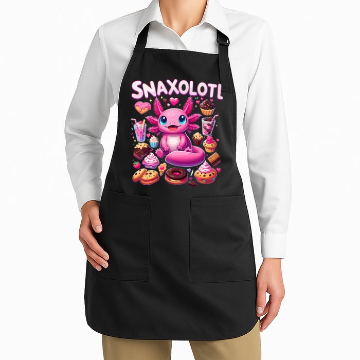 Axolotl Snaxolotl Funny Snacks Axolotls Apron
