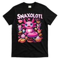 Axolotl Snaxolotl Funny Snacks Axolotls T-Shirt