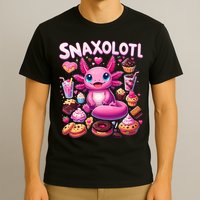 Axolotl Snaxolotl Funny Snacks Axolotls T-Shirt