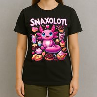 Axolotl Snaxolotl Funny Snacks Axolotls T-Shirt