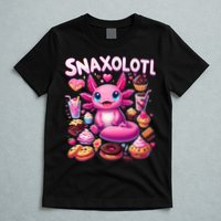 Axolotl Snaxolotl Funny Snacks Axolotls T-Shirt