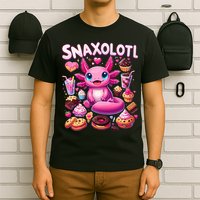 Axolotl Snaxolotl Funny Snacks Axolotls T-Shirt