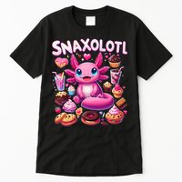Axolotl Snaxolotl Funny Snacks Axolotls Tall T-Shirt