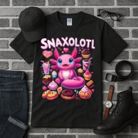 Axolotl Snaxolotl Funny Snacks Axolotls Tall T-Shirt
