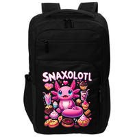 Axolotl Snaxolotl Funny Snacks Axolotls Impact Tech Backpack