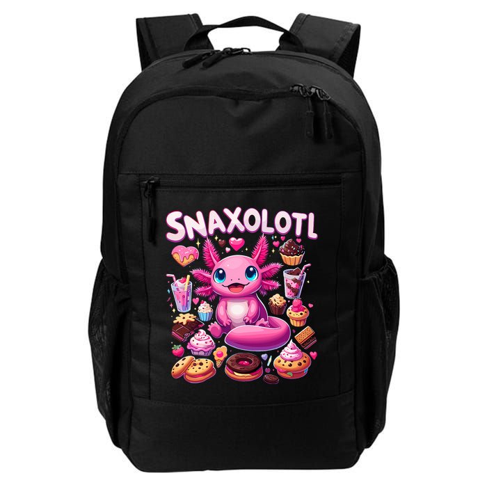 Axolotl Snaxolotl Funny Snacks Axolotls Backpack