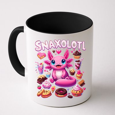 Axolotl Snaxolotl Funny Snacks Axolotls Mug
