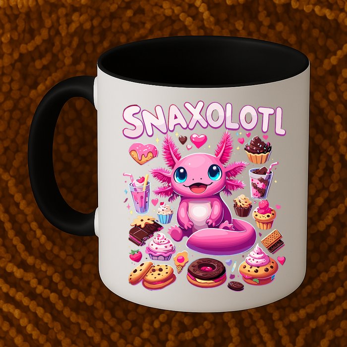 Axolotl Snaxolotl Funny Snacks Axolotls Mug