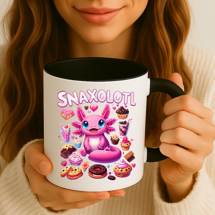 Axolotl Snaxolotl Funny Snacks Axolotls Mug