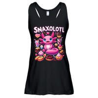 Axolotl Snaxolotl Funny Snacks Axolotls Ladies Essential Flowy Tank