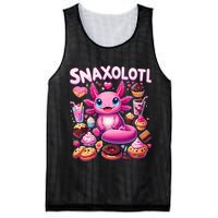 Axolotl Snaxolotl Funny Snacks Axolotls Mesh Reversible Basketball Jersey Tank
