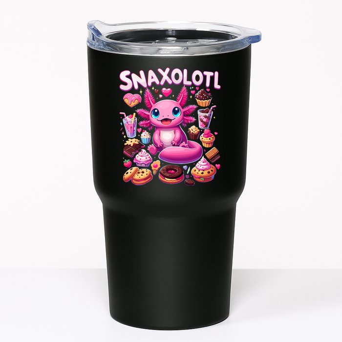 Axolotl Snaxolotl Funny Snacks Axolotls Tumbler
