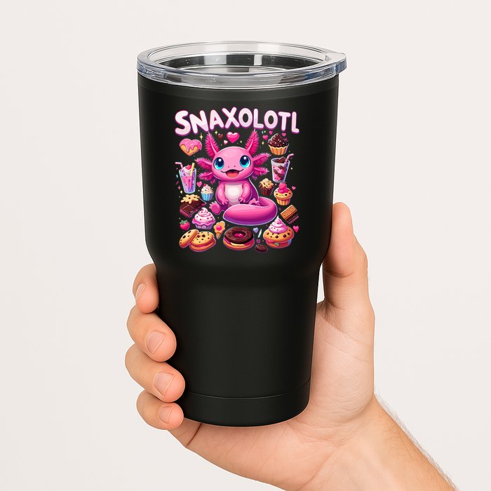 Axolotl Snaxolotl Funny Snacks Axolotls Tumbler