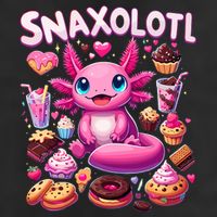 Axolotl Snaxolotl Funny Snacks Axolotls Tumbler