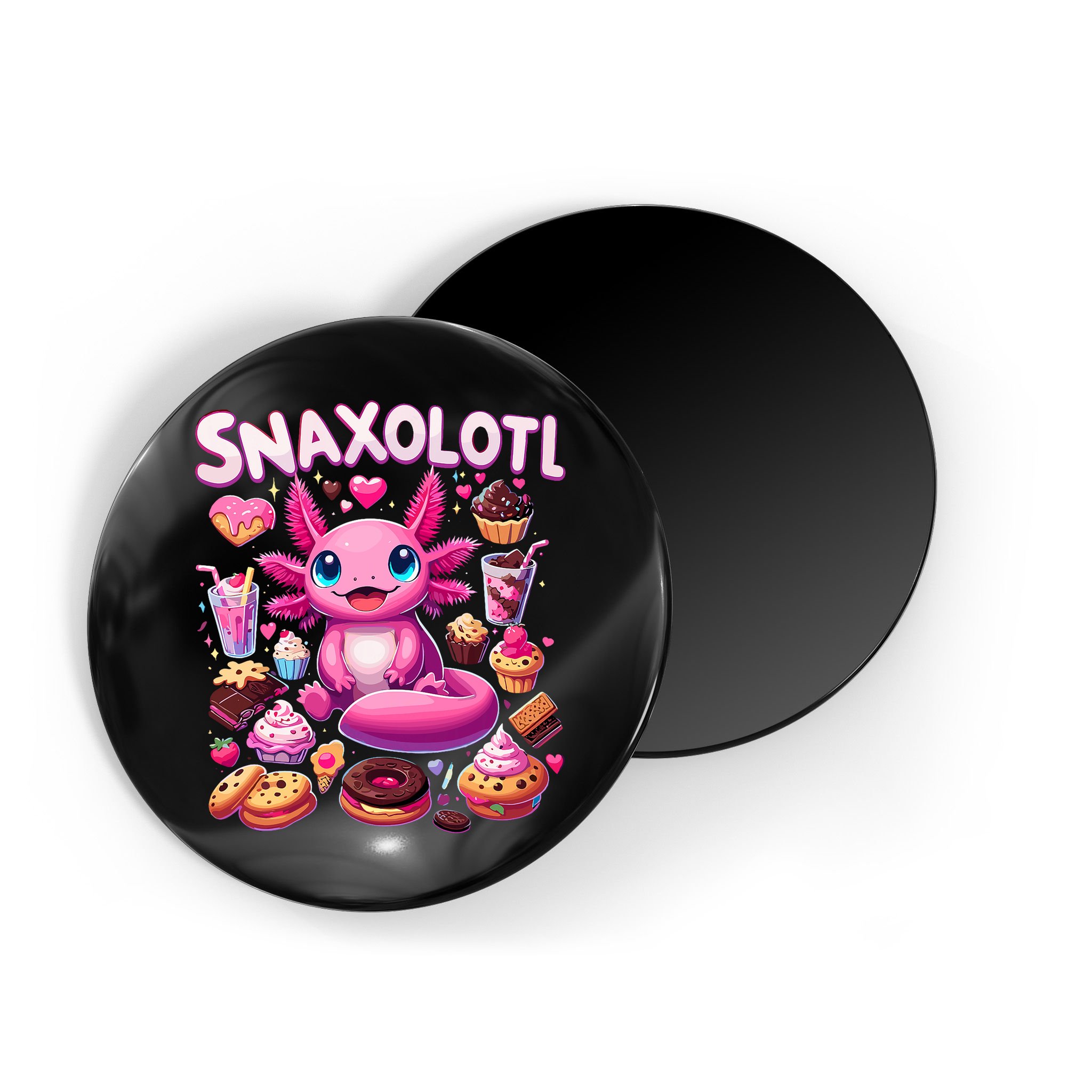 Axolotl Snaxolotl Funny Snacks Axolotls Magnet
