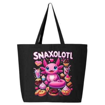 Axolotl Snaxolotl Funny Snacks Axolotls 25L Jumbo Tote