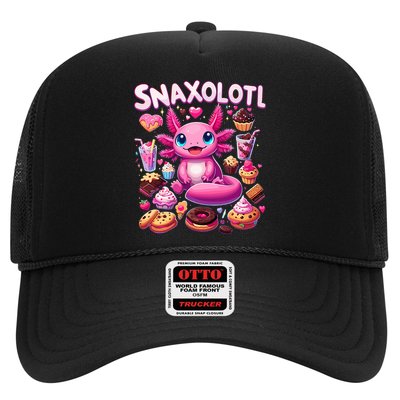 Axolotl Snaxolotl Funny Snacks Axolotls Hat