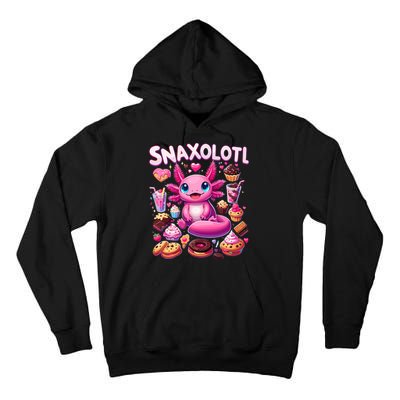 Axolotl Snaxolotl Funny Snacks Axolotls Tall Hoodie