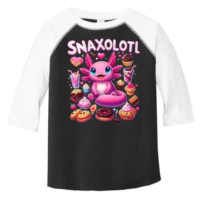 Axolotl Snaxolotl Funny Snacks Axolotls Toddler Fine Jersey T-Shirt