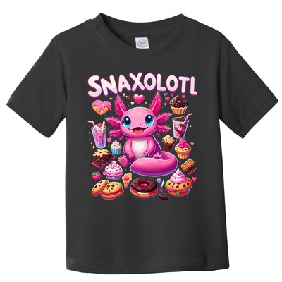 Axolotl Snaxolotl Funny Snacks Axolotls Toddler T-Shirt
