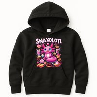 Axolotl Snaxolotl Funny Snacks Axolotls Kids Hoodie