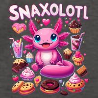 Axolotl Snaxolotl Funny Snacks Axolotls Vector Backpack
